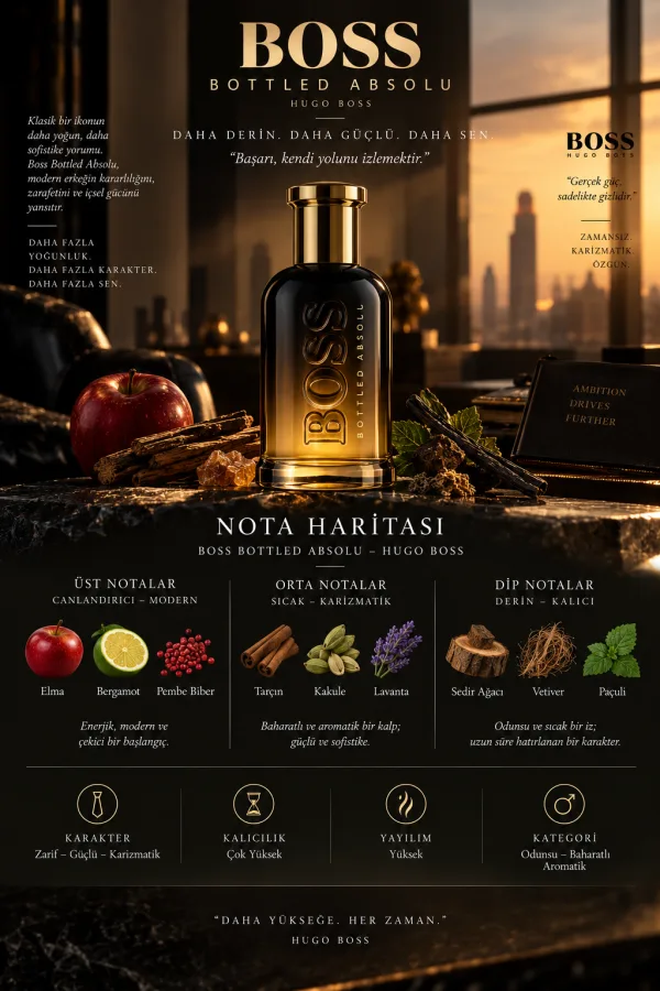 Boss Bottled Absolu Muadili Parfüm Esansı - Üretici MG