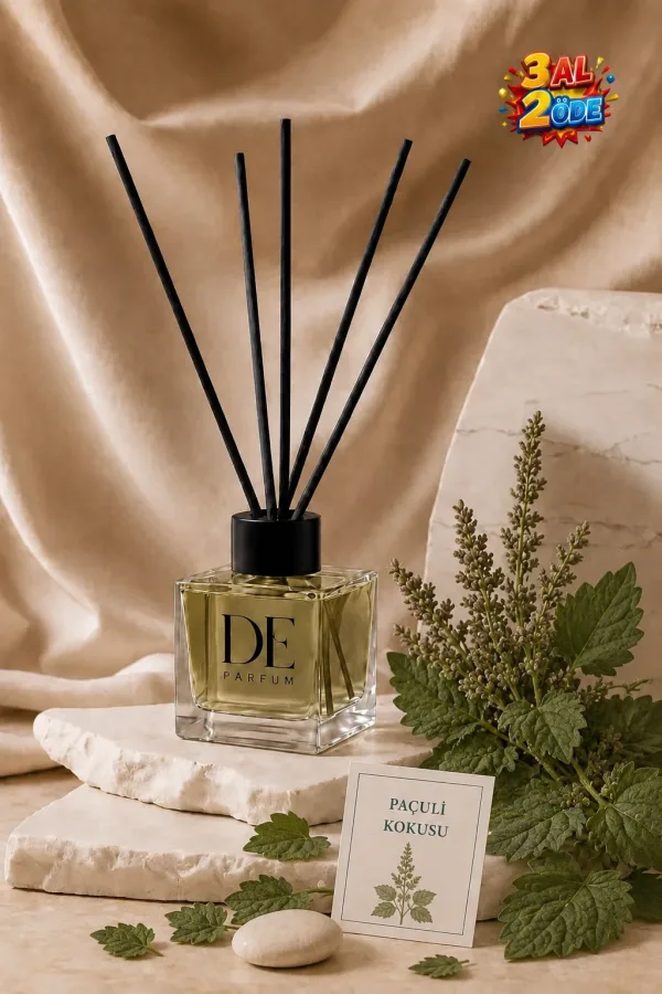 Paçuli Kokulu Dekoratif 120 ml Bambu Çubuklu Oda Kokusu