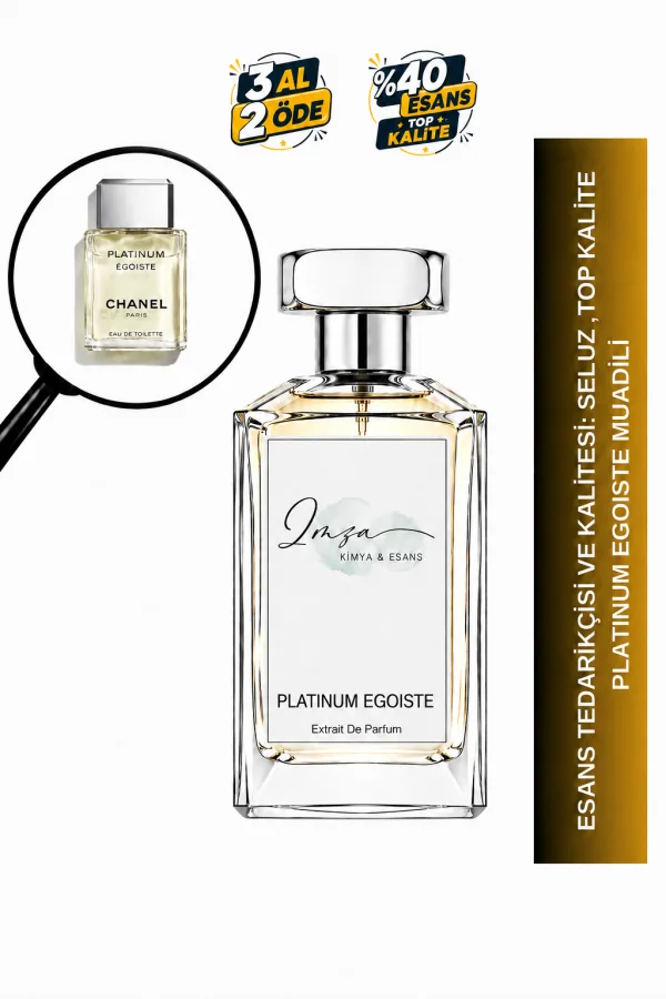 Platinum Egoiste Muadili | Lavanta – Biberiye – Sardunya – Vetiver | Ferah ve Maskülen Intense Erkek Extrait De Parfüm