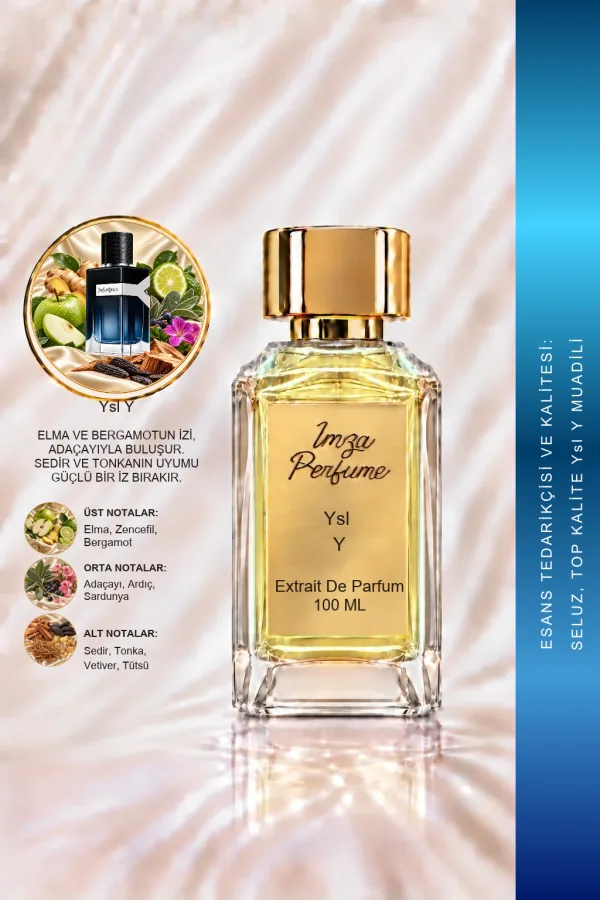 YSL Y Muadili | Bergamot – Adaçayı – Zencefil – Amberwood | Ferah ve Modern Intense Erkek Extrait De Parfüm