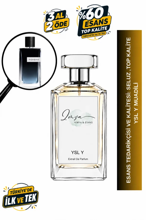 - Delux - YSL Y Muadili | Bergamot – Adaçayı – Zencefil – Amberwood | Ferah ve Modern Intense Erkek Delux Parfüm