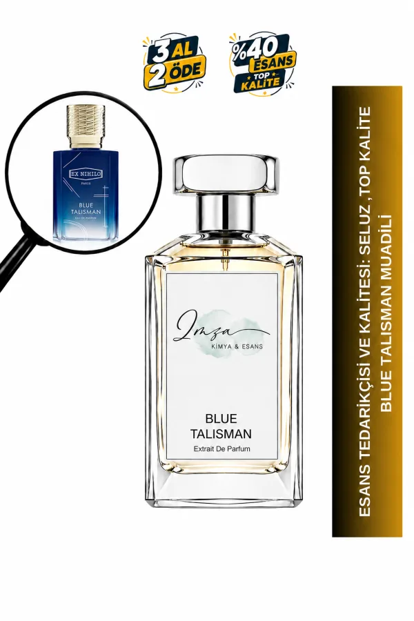 Blue Talisman Muadili | Armut – Bergamot – Zencefil – Misk | Ferah ve Meyvemsi Intense Unisex Extrait De Parfüm