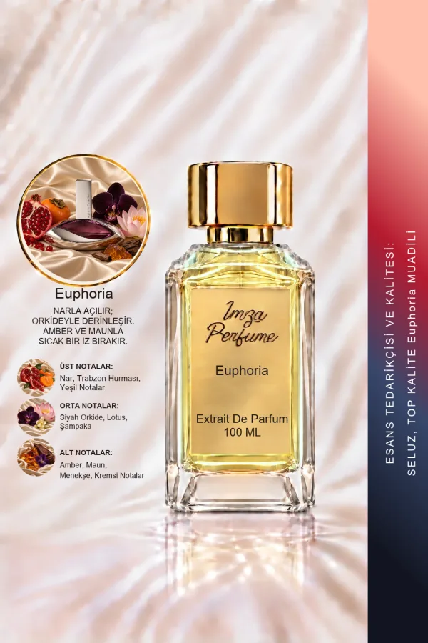 Euphoria Muadili | Nar – Orkide – Lotus – Amber | Gizemli ve Çekici Intense Kadın Extrait De Parfüm