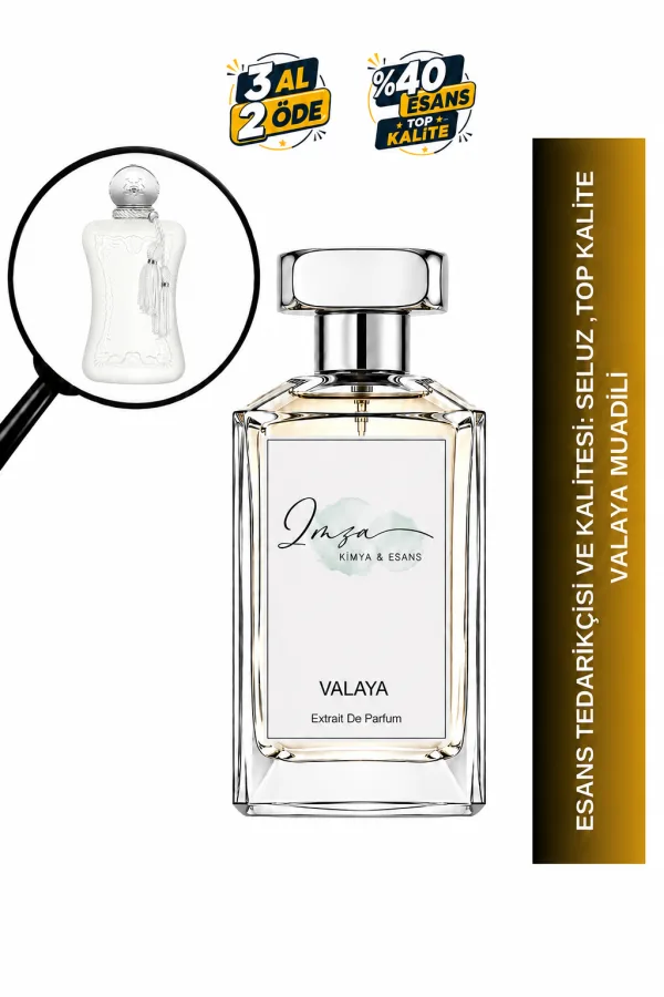 Valaya Muadili | Beyaz Şeftali – Bergamot – Portakal Çiçeği – Misk | Temiz ve Zarif Intense Kadın Extrait De Parfüm