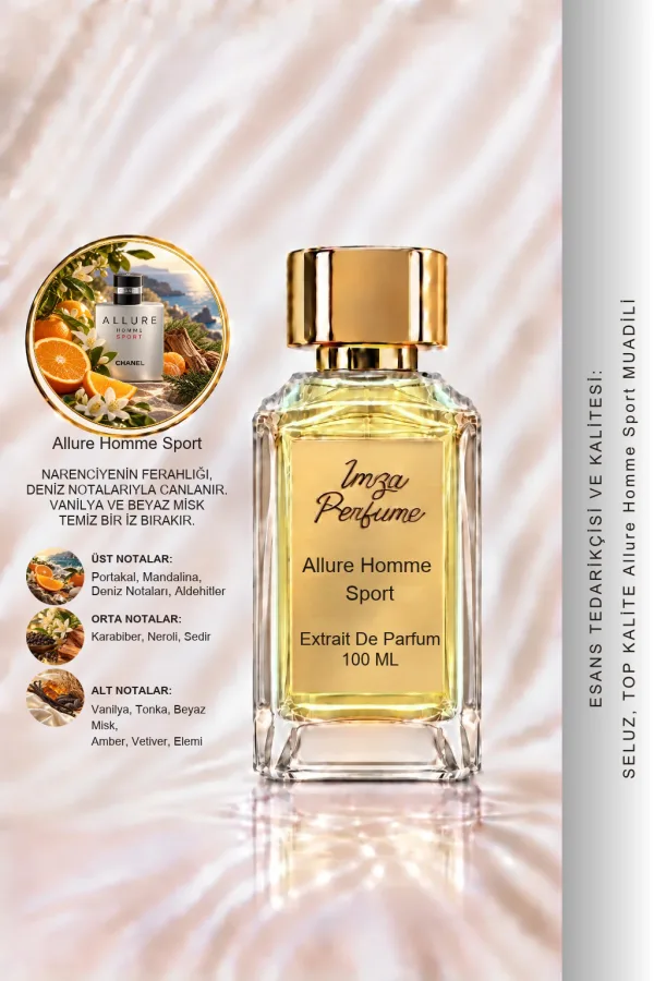 Allure Homme Sport Muadili | Portakal – Deniz Notaları – Biber – Tonka Fasulyesi | Ferah ve Dinamik Intense Erkek Extrait De Parfüm