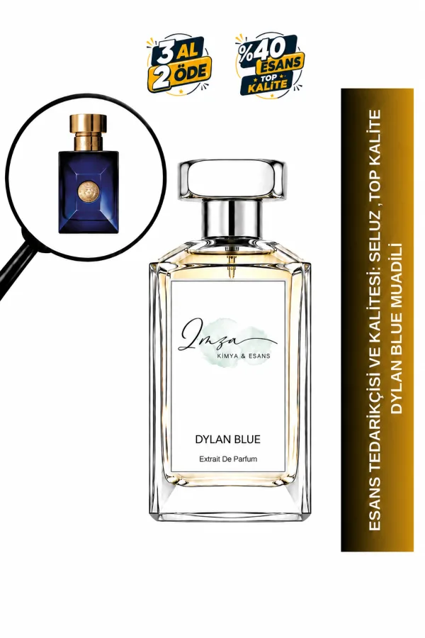 Dylan Blue Muadili | Bergamot – Greyfurt – Ambroksan – Tütsü | Ferah ve Karizmatik Intense Erkek Extrait De Parfüm
