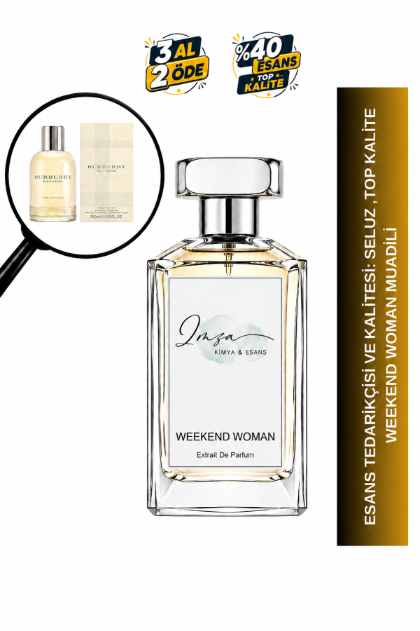 Weekend Woman Muadili | Mandalina – Şeftali – Sümbül – Misk | Ferah ve Neşeli Intense Kadın Extrait De Parfüm