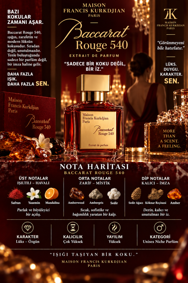 Baccarat 540 Muadili Parfüm Esansı - Üretici MG