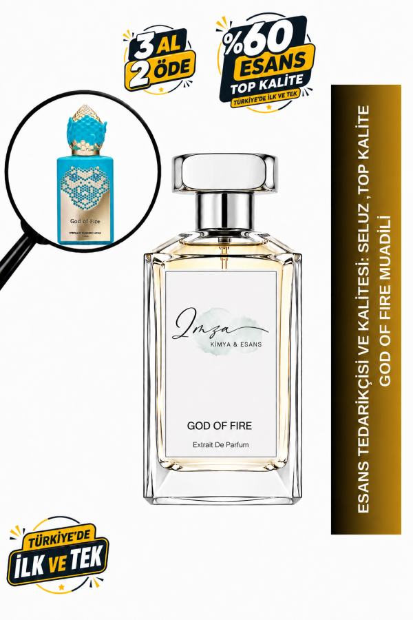 - Delux - God of Fire | Mango - Zencefil - Limon | Egzotik ve Güçlü Intense Extrait De Parfum