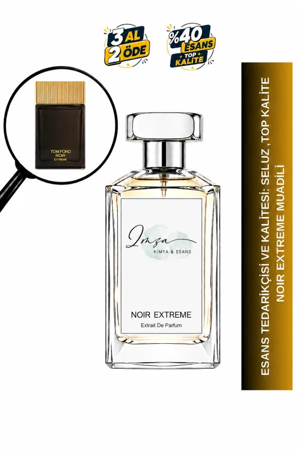 Noir Extreme Muadili | Kakule – Kulfi – Amber – Vanilya | Sıcak ve Çekici Intense Erkek Extrait De Parfüm