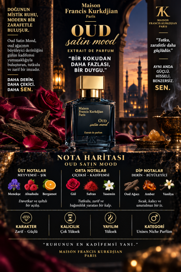 Oud Satin Mood Muadili Parfüm Esansı - Oud Shimmer - Üretici Seluz
