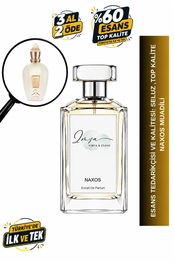 - Delux - Naxos Muadili | Bal - Tütün - Lavanta | Tatlı ve Karizmatik Intense Unisex Delux Parfüm