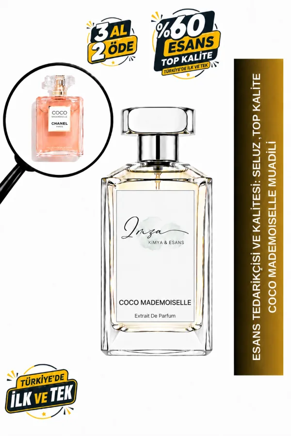 - Delux - Coco Mademoiselle | Mandalina - Mimoza - Yasemin - Misk | Güçlü ve Ferah Intense Kadın Delux Parfüm