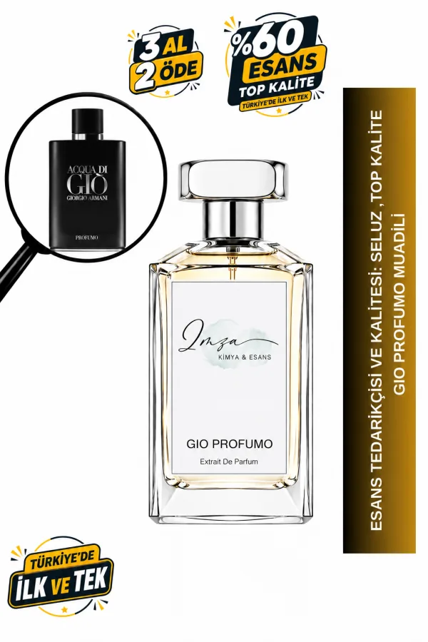 - Delux - Gio Profumo | Deniz Notaları - Tütsü - Bergamot | Ferah ve Karizmatik Intense Erkek Delux Parfüm