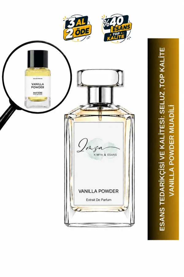 Vanilla Powder Muadili | Vanilya - Hindistan Cevizi - Palo Santo - Misk | Pudramsı ve Yumuşak Intense Unisex Extrait De Parfum