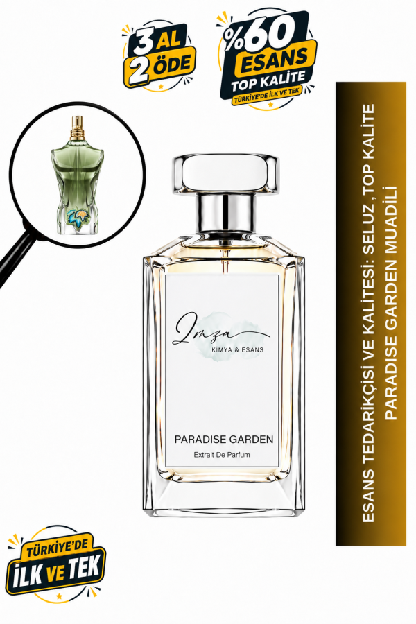- Delux - Paradise Garden | Hindistan Cevizi - İncir - Sandal - Vanilya | Şehvetli ve Egzotik Intense Erkek Delux Parfüm