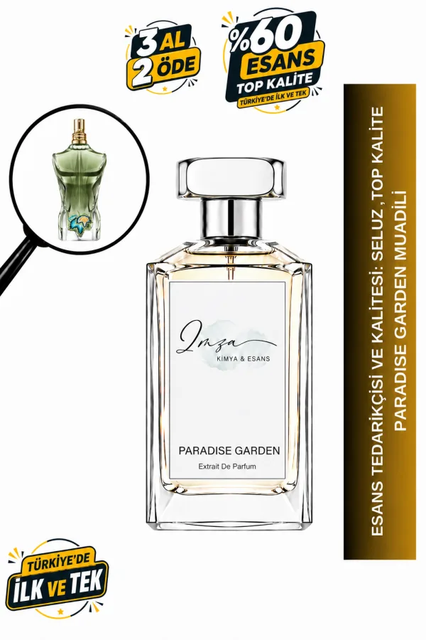 - Delux - Paradise Garden | Hindistan Cevizi - İncir - Sandal - Vanilya | Şehvetli ve Egzotik Intense Erkek Delux Parfüm