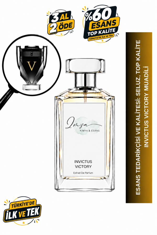- Delux - Invictus Victory | Vanilya - Limon - Tütsü | Güçlü ve Baştan Çıkarıcı Intense Erkek Delux Parfüm
