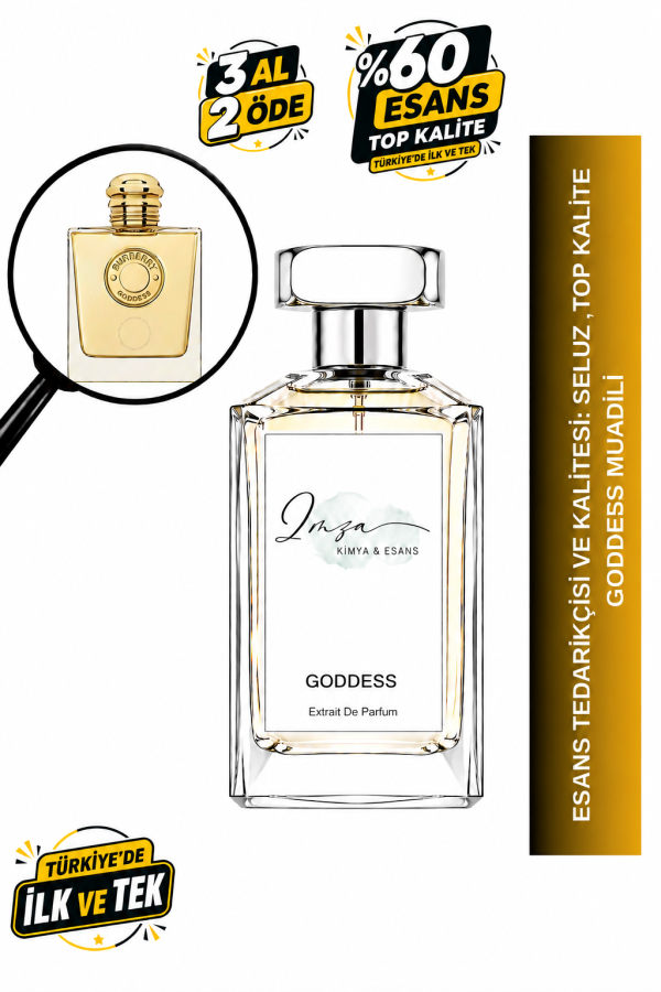 - Delux - Goddess Muadili | Yoğun Vanilya - Amber - Gül - Sedir Ağacı | Aromatik ve Gurme Intense Kadın Delux Parfüm
