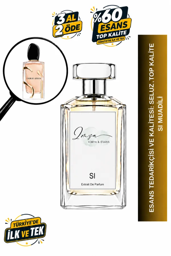 - Delux - Armani Si Muadili | Frenk Üzümü - Neroli - Vanilya - Amber | Modern ve Eşsiz Intense Kadın Delux Parfüm