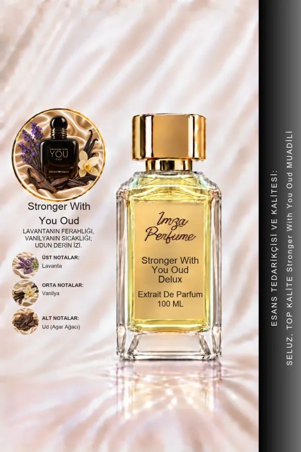 - Delux - Stronger With You Oud Muadili | Oud - Vanilya - Lavanta | Yoğun ve Maskülen Intense Erkek Delux Parfüm