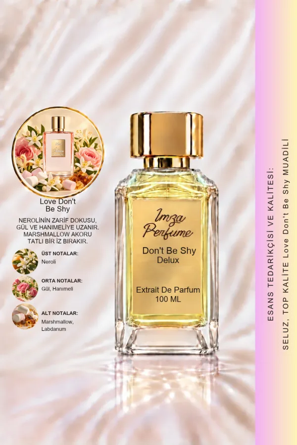 - Delux - Love Don’t Be Shy Muadili | Marshmallow - Portakal Çiçeği - Vanilya | Tatlı ve Baştan Çıkarıcı Intense Kadın Delux Parfüm