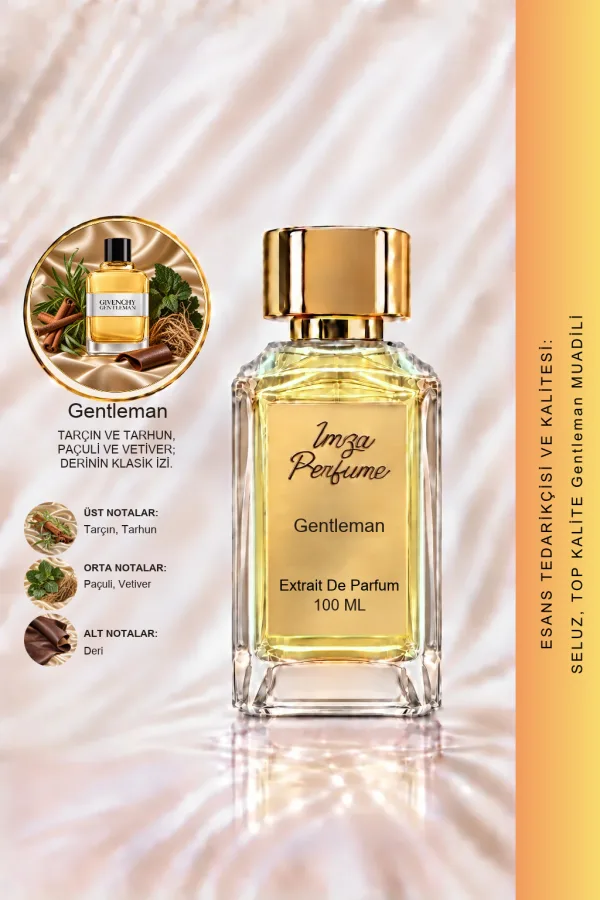 Gentleman Muadili | İris - Karabiber - Vanilya - Paçuli | Zarif ve Maskülen Intense Erkek Extrait De Parfum