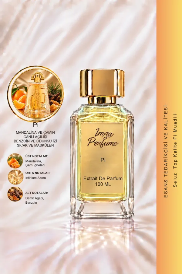 Pi Muadili | Vanilya - Badem - Benzoin - Tonka Fasulyesi | Sıcak ve Çekici Intense Erkek Extrait De Parfum