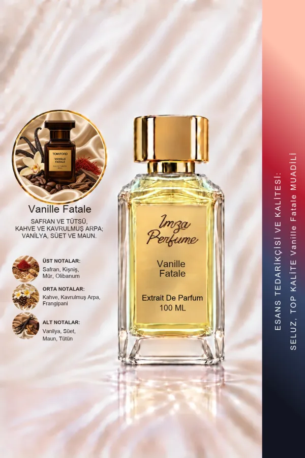 Vanille Fatale Muadili | Vanilya - Tütün - Safran - Kahve | Yoğun ve Baştan Çıkarıcı Intense Unisex Extrait De Parfum