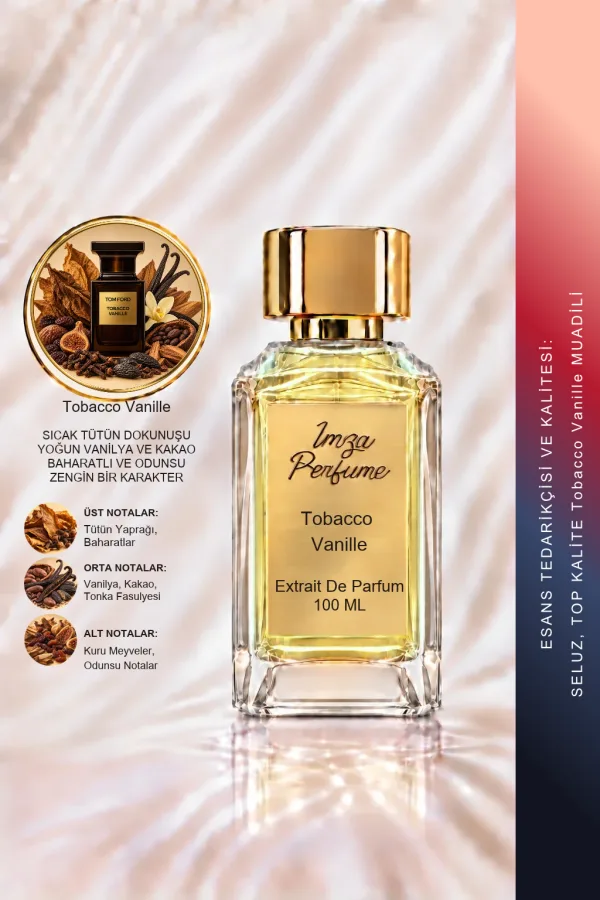 Tobacco Vanille Muadili | Tütün - Vanilya - Kakao - Kuru Meyveler | Sıcak ve Sofistike Intense Unisex Extrait Parfüm