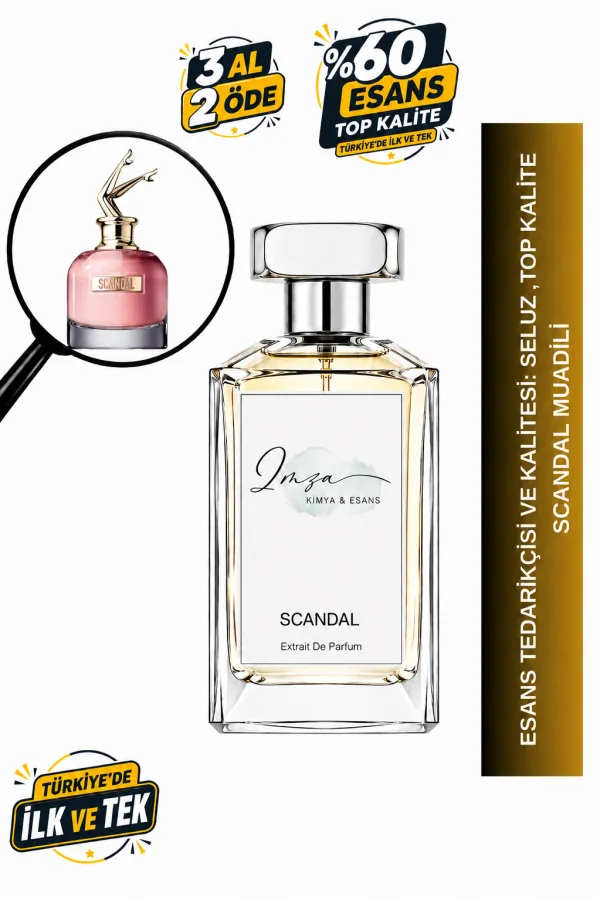 - Delux - Scandal Muadili | Bal – Gardenya – Kan Portakalı – Paçuli | Baştan Çıkarıcı ve Çarpıcı Kadın Delux Parfüm
