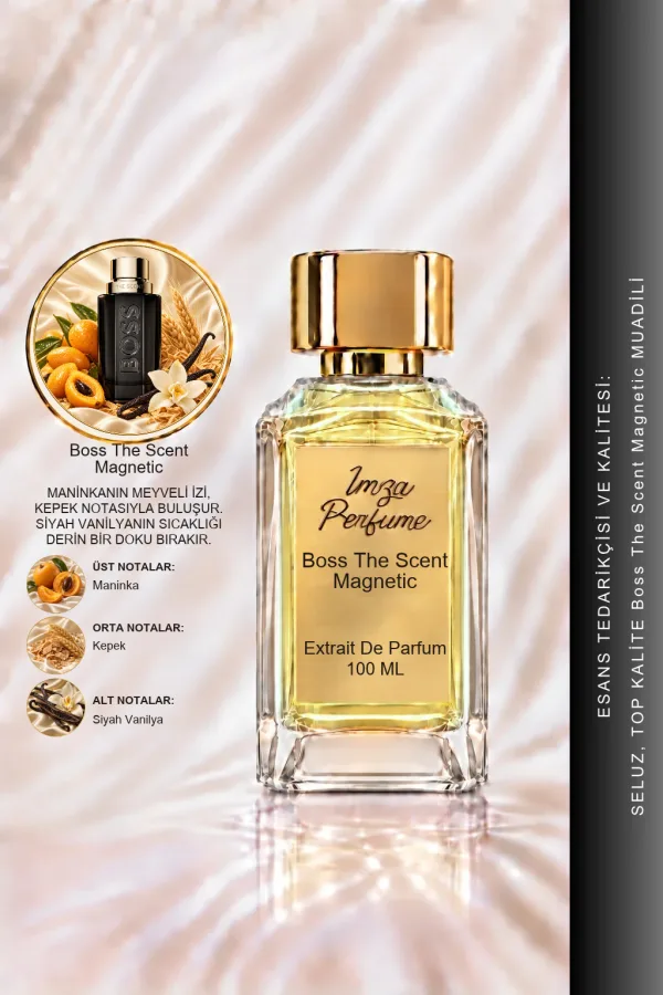 Boss The Scent Magnetic Muadili | Maninka - Kepek Otu - Siyah Vanilya | Yoğun ve Çekici Intense Erkek Extrait De Parfum