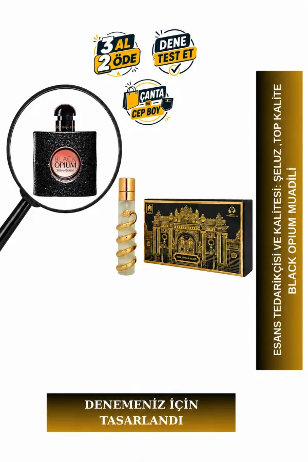 Black Opium Muadili Tanışma | Vanilya - Paçuli - Yasemin - Portakal | Büyüleyici ve Çiçeksi Kadın Extrait De Parfum