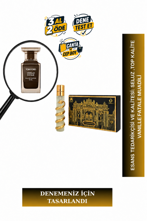 Vanille Fatale Muadili Tanışma | Vanilya - Tütün - Safran - Kahve | Yoğun ve Baştan Çıkarıcı Unisex Extrait De Parfum