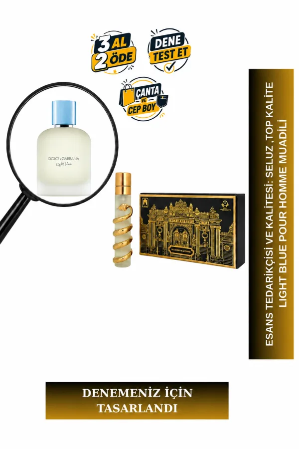 Light Blue Pour Homme Muadili Tanışma | Greyfurt - Bergamot - Deniz Notaları - Misk | Ferah ve Akdeniz Esintili Erkek Extrait De Parfum