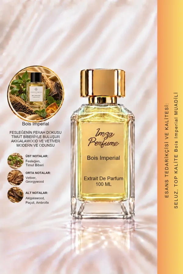 Bois Imperial Muadili | Fesleğen - Vetiver - Akigalawood | Karizmatik ve Odunsu Unisex Extrait De Parfum