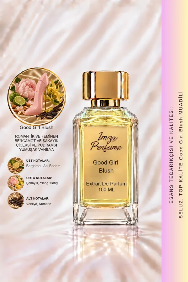 Good Girl Blush Muadili | Şakayık – Ylang Ylang – Vanilya – Tonka | Pudramsı Kadın Extrait De Parfum