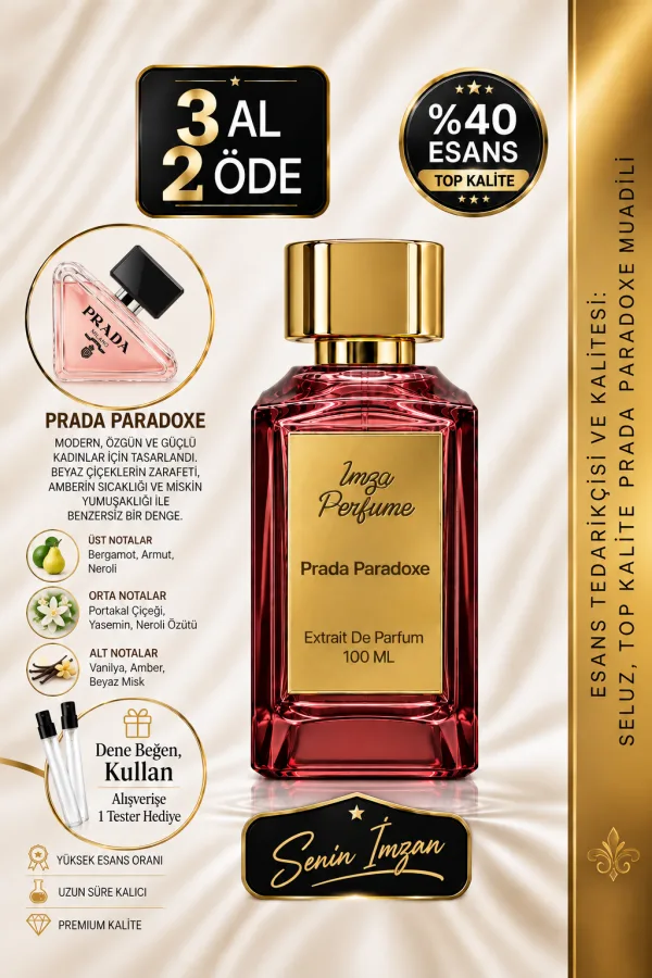 Paradoxe Muadili | Neroli – Amber – Misk | Çiçeksi Amberli Kadın Extrait De Parfum