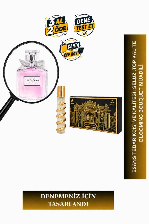 Miss Dior Blooming Bouquet Muadili Tanışma | Bergamot – Şakayık – Şam Gülü – Beyaz Misk | Ferah Çiçeksi Kadın Extrait De Parfum