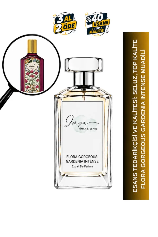 Flora Gorgeous Gardenia Intense Muadili | Gardenya – Hedione – Mandalina – Sandal Ağacı | Çiçeksi Odunsu Kadın Extrait De Parfum