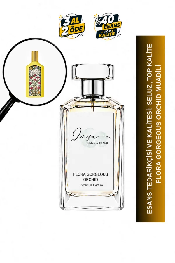 Flora Gorgeous Orchid Muadili | Vanilya İkilisi – Vanilya Orkidesi – Ozonik Akor | Ozonik Çiçeksi Gurme Kadın Extrait De Parfum