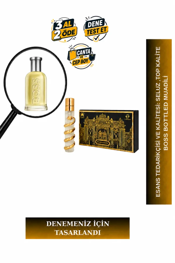 Boss Bottled Muadili Tanışma | Elma – Tarçın – Sandal Ağacı – Sedir Ağacı | Meyvemsi Odunsu Erkek Extrait De Parfum