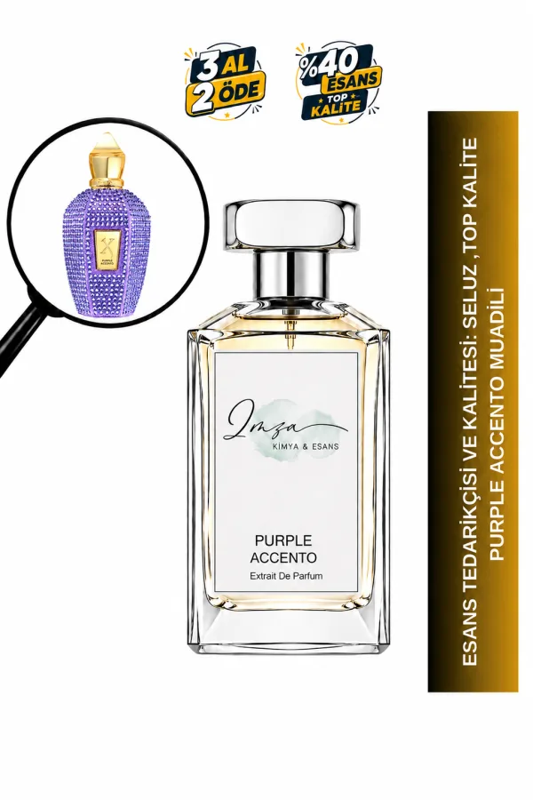 Purple Accento Muadili | Ananas – Loganberry – İris – Oud | Meyvemsi Pudramsı Unisex Extrait De Parfum