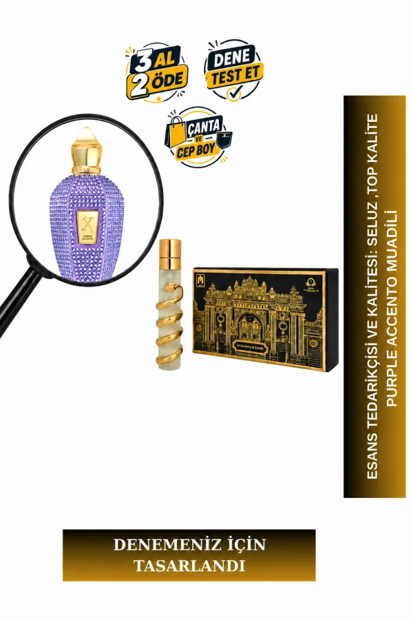 Purple Accento Muadili Tanışma | Ananas – Loganberry – İris – Oud | Meyvemsi Pudramsı Unisex Extrait De Parfum