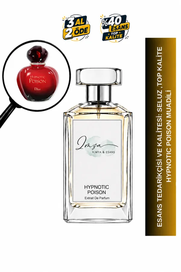 Hypnotic Poison Muadili | Acı Badem – Sambac Yasemini – Vanilya – Sandal Ağacı | Amberli Vanilyalı Kadın Extrait De Parfum