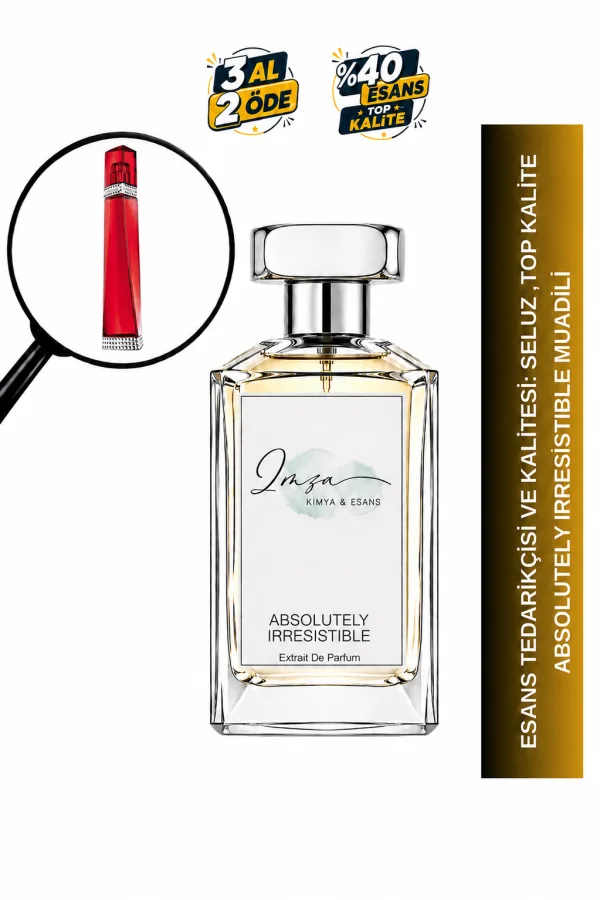 Absolutely Irresistible Muadili | Kırmızı Meyveler – Yasemin – Amber – Sedir Ağacı | Meyvemsi Çiçeksi Kadın Extrait De Parfum