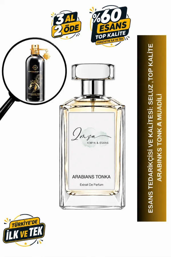 - Delux - Arabians Tonka Muadili | Safran – Gül – Oud – Tonka Fasulyesi | Amberli Oudlu Unisex Delux Parfüm