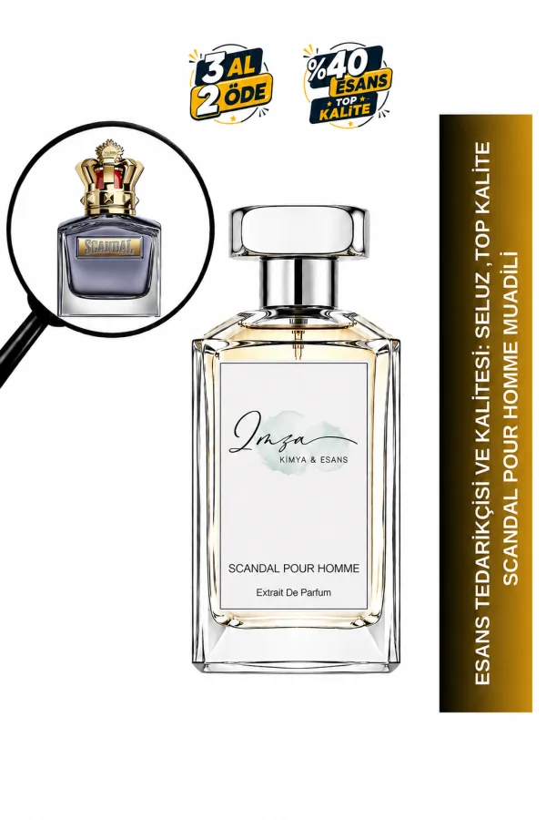 Scandal Pour Homme Muadili | Karamel – Tonka Fasulyesi – Adaçayı – Vetiver | Amberli Odunsu Erkek Extrait De Parfum