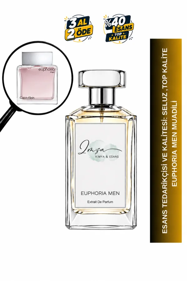 Euphoria Men Muadili | Zencefil – Karabiber – Süet – Amber | Baharatlı Odunsu Erkek Extrait De Parfum