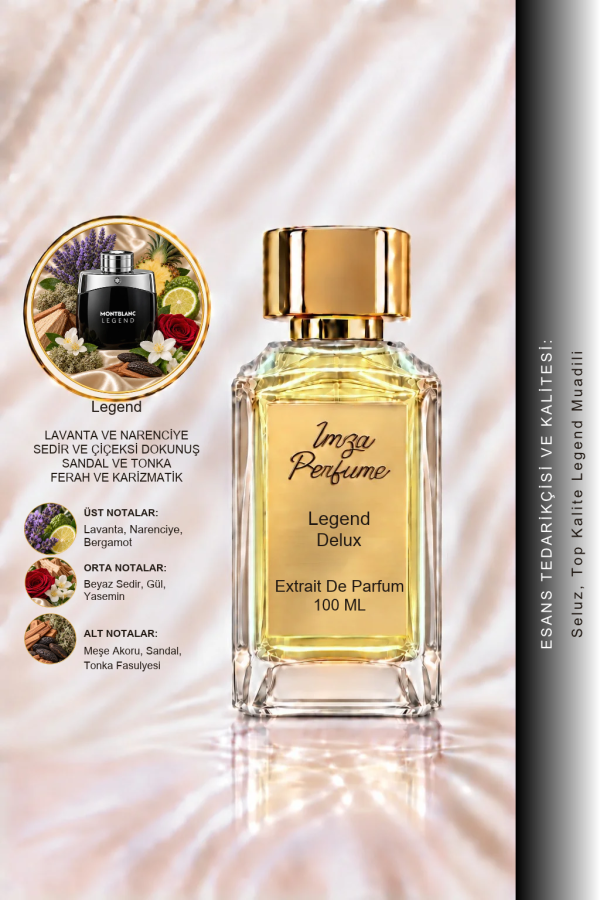 - Delux - Legend Muadili | Lavanta – Ananas – Meşe Yosunu – Tonka Fasulyesi | Aromatik Fougère Erkek Delux Parfüm